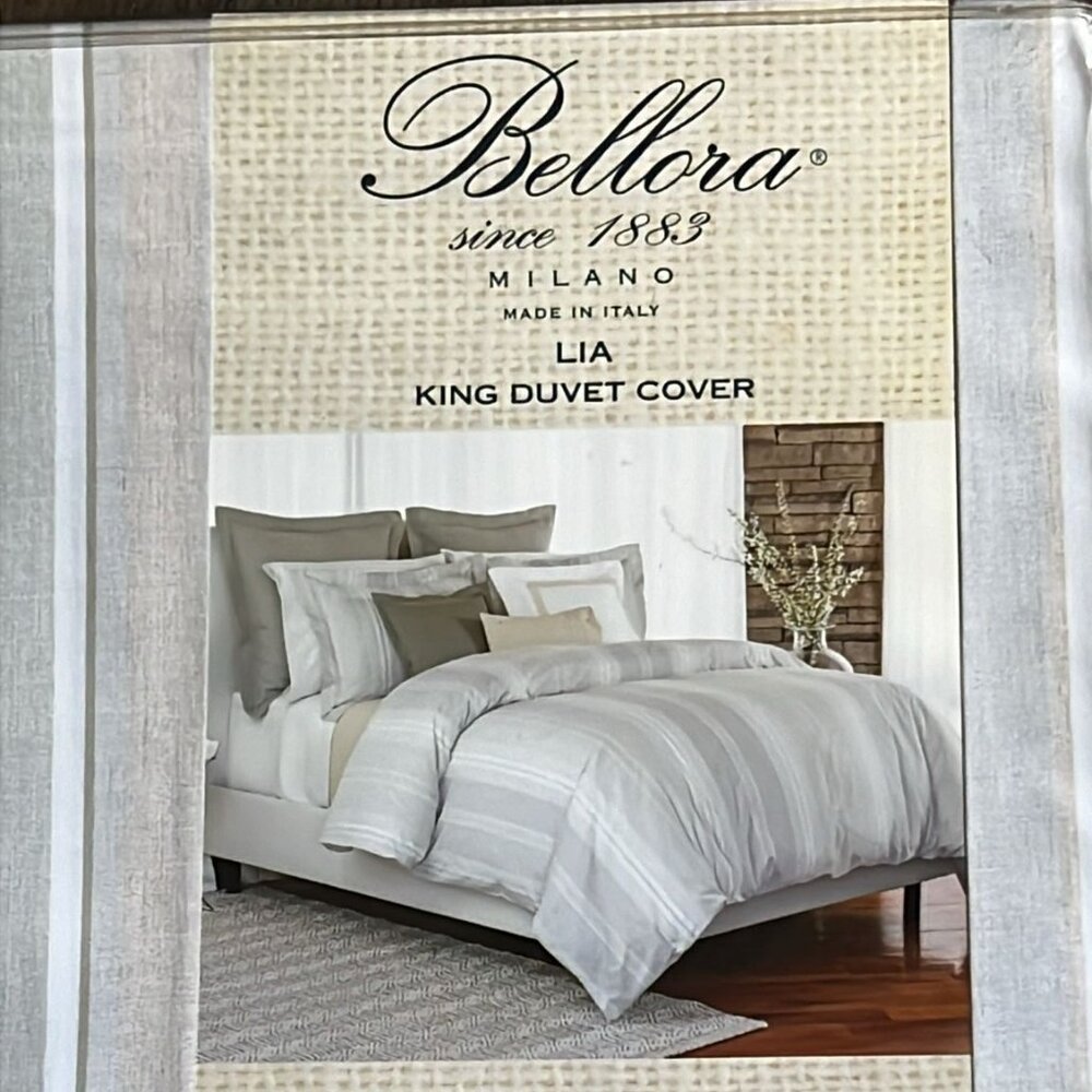 Mix Set 4pcs Calvin Klein 2 PillowCases + Bellora King Duvet +2 Queen Sham N7 - Picture 8 of 15